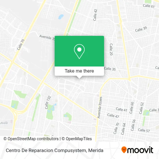 Centro De Reparacion Compusystem map