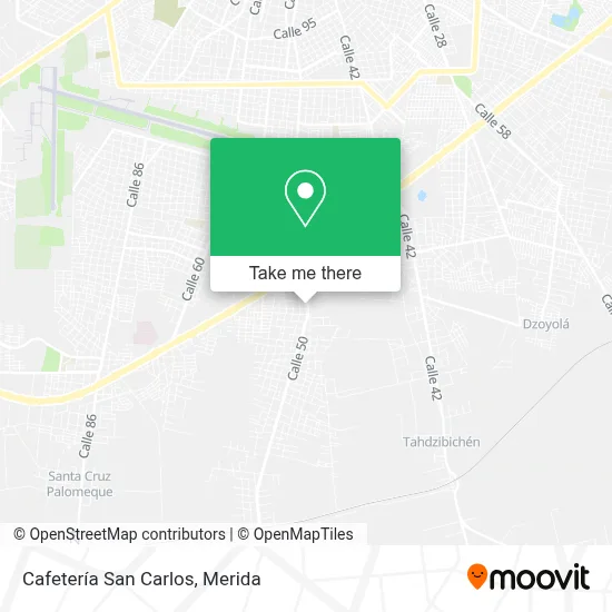Cafetería San Carlos map