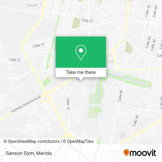 Sansón Gym map