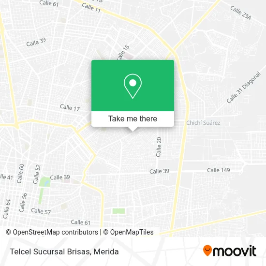 Telcel Sucursal Brisas map
