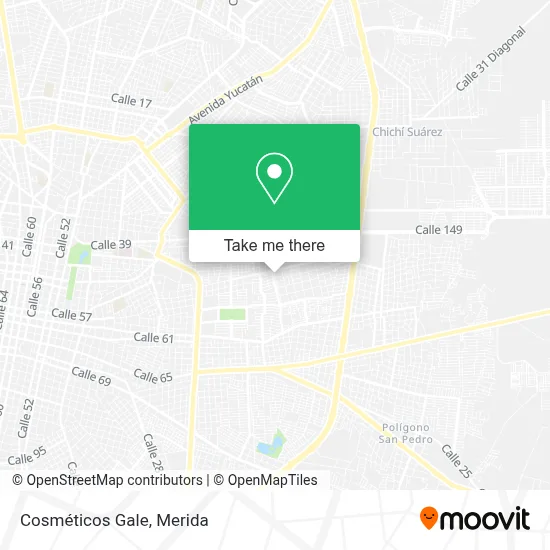Cosméticos Gale map