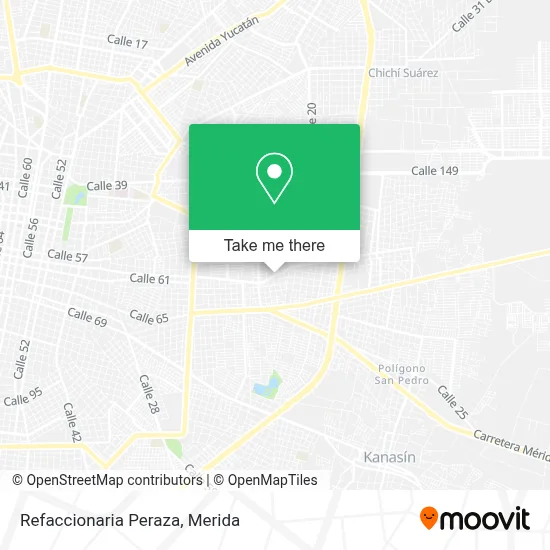 Refaccionaria Peraza map