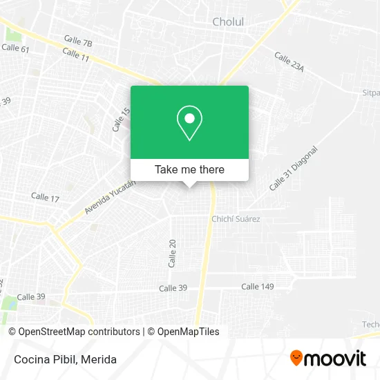 Cocina Pibil map