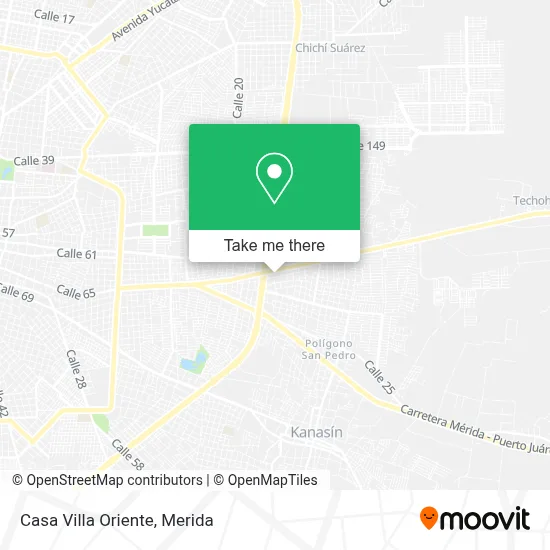 Casa Villa Oriente map