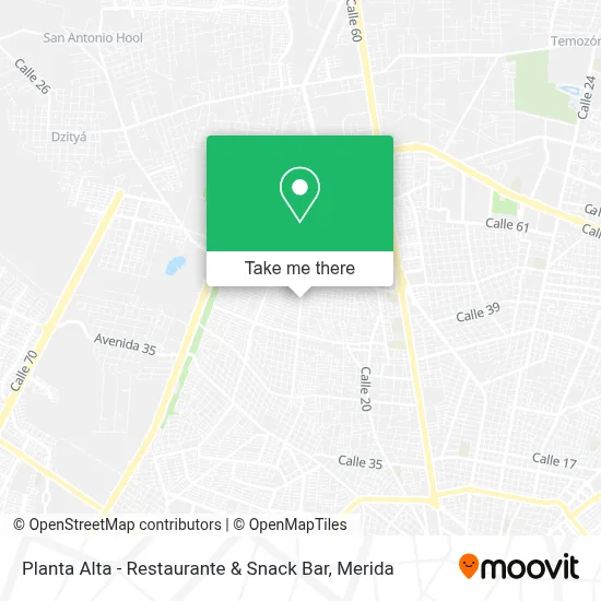 Planta Alta - Restaurante & Snack Bar map