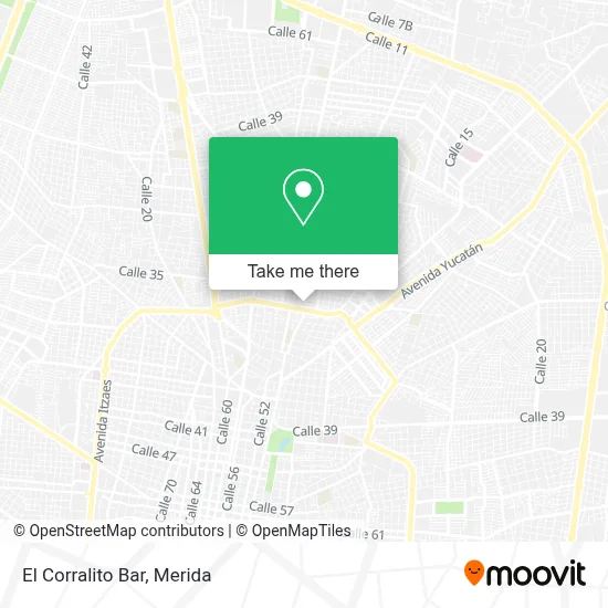 El Corralito Bar map
