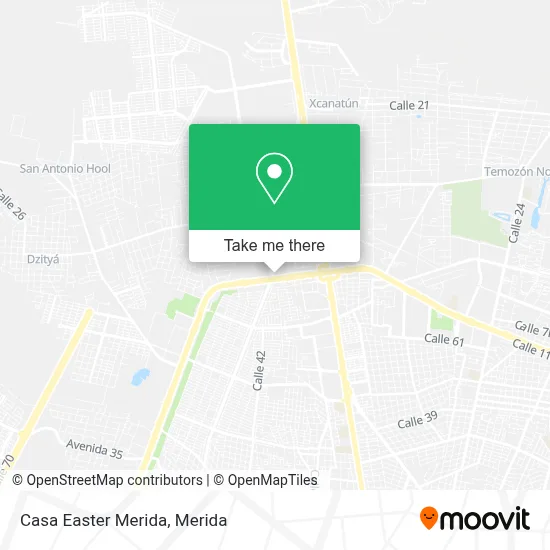 Casa Easter Merida map