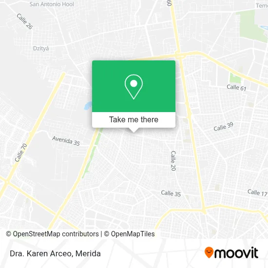 Dra. Karen Arceo map