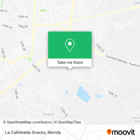 La Cafeteada Snacks map