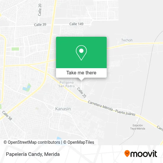 Papelería Candy map