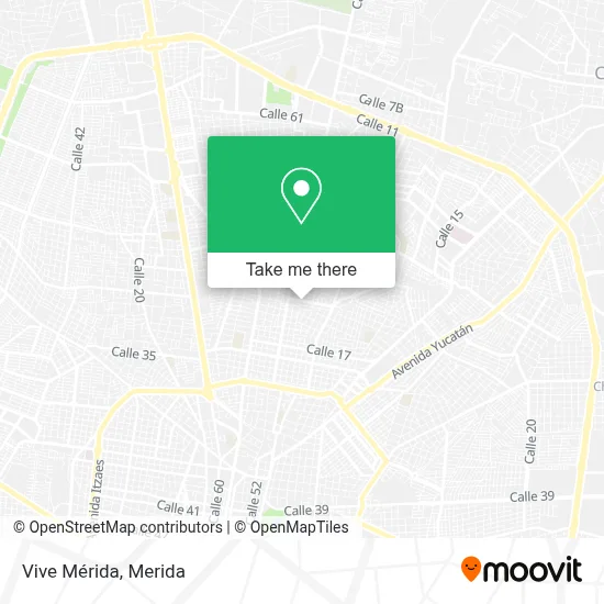 Vive Mérida map