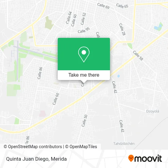 Quinta Juan Diego map