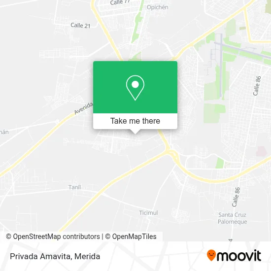 Privada Amavita map