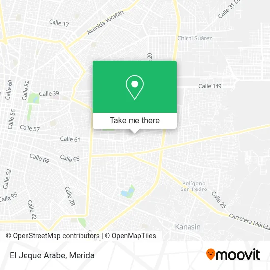 El Jeque Arabe map