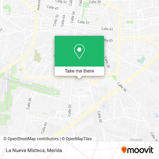 La Nueva Mixteca map