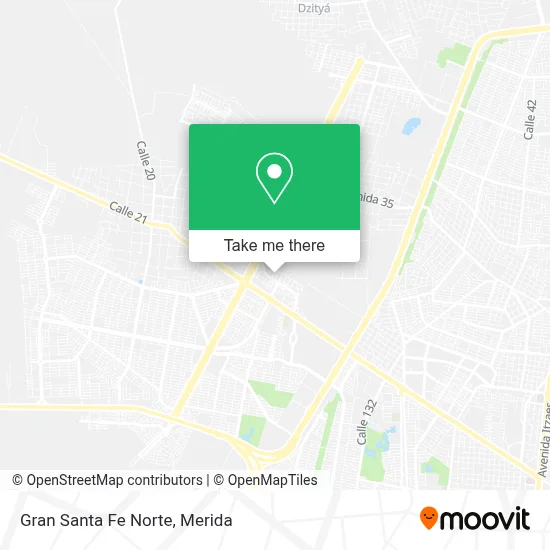 Gran Santa Fe Norte map