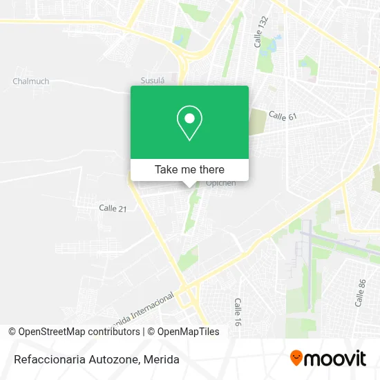 Refaccionaria Autozone map