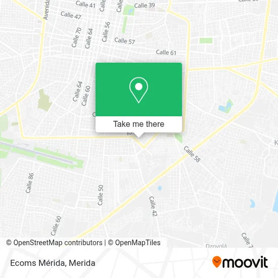 Ecoms Mérida map