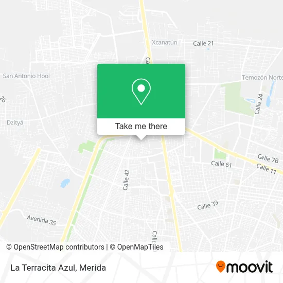 La Terracita Azul map