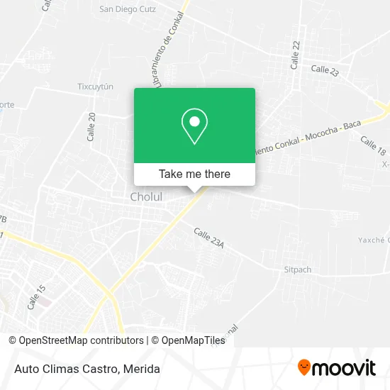 Auto Climas Castro map