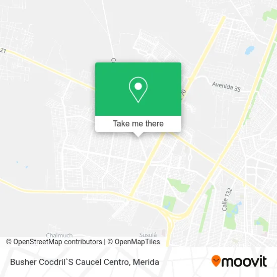 Busher Cocdril`S Caucel Centro map