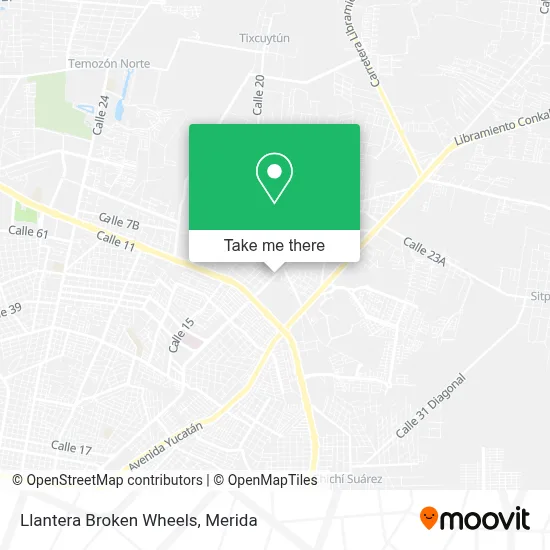 Llantera Broken Wheels map