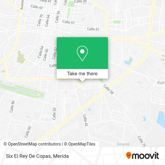 Six El Rey De Copas map