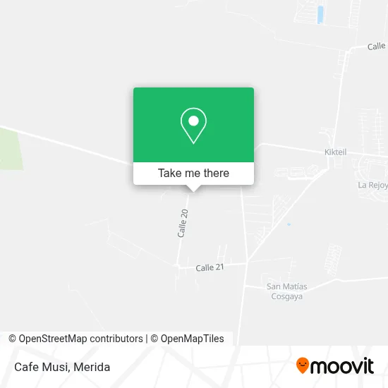 Cafe Musi map