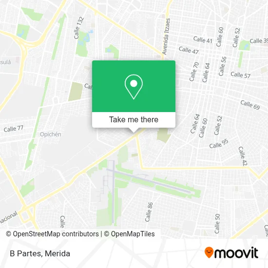 B Partes map