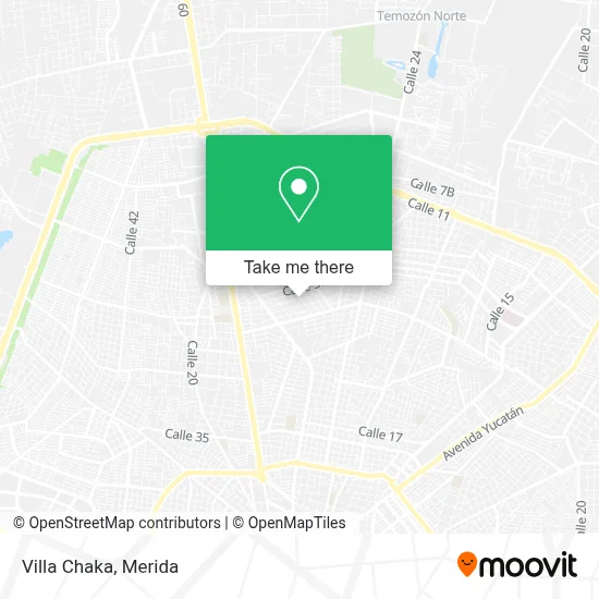 Villa Chaka map