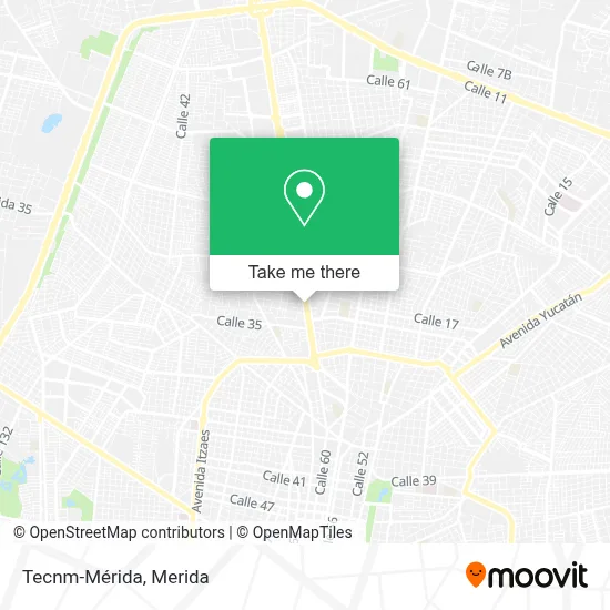 Tecnm-Mérida map