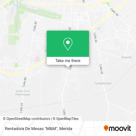 Rentadora De Mesas "M&M" map