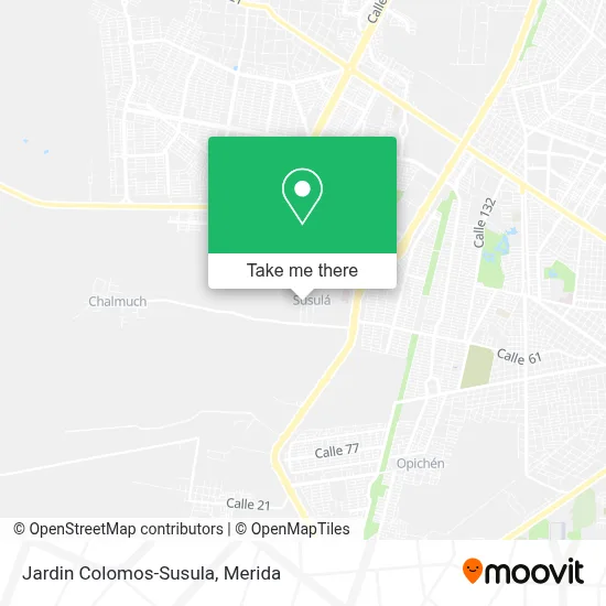 Jardin Colomos-Susula map