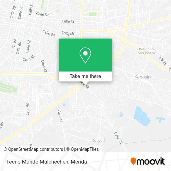 Tecno Mundo Mulchechén map