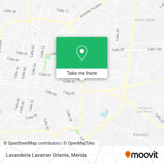 Lavandería Lavamer Oriente map