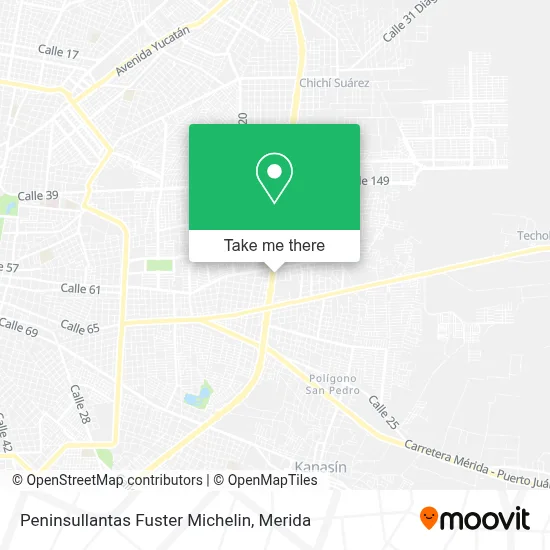 Peninsullantas Fuster Michelin map