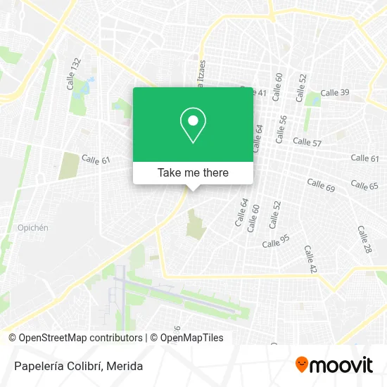 Papelería Colibrí map
