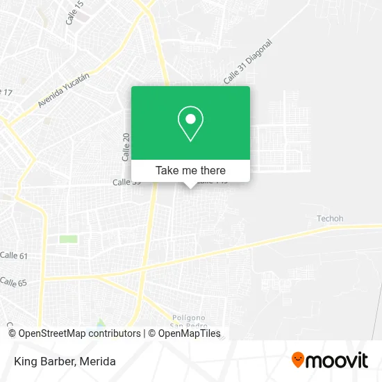 King Barber map