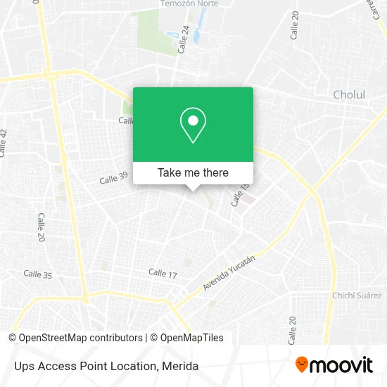 Ups Access Point Location map