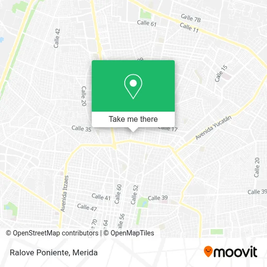 Ralove Poniente map