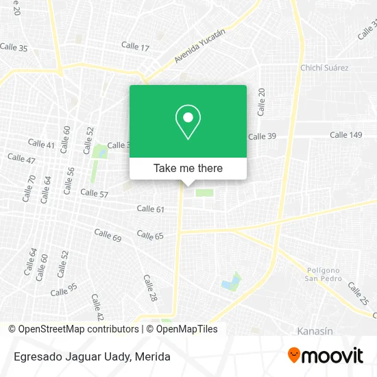 Egresado Jaguar Uady map