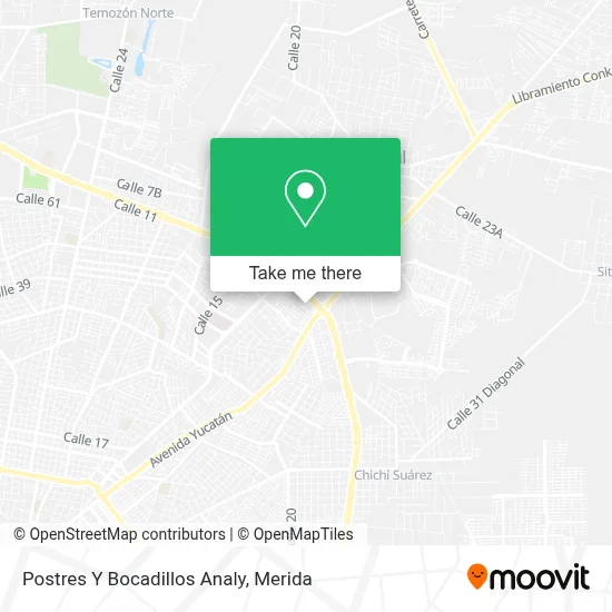 Postres Y Bocadillos Analy map