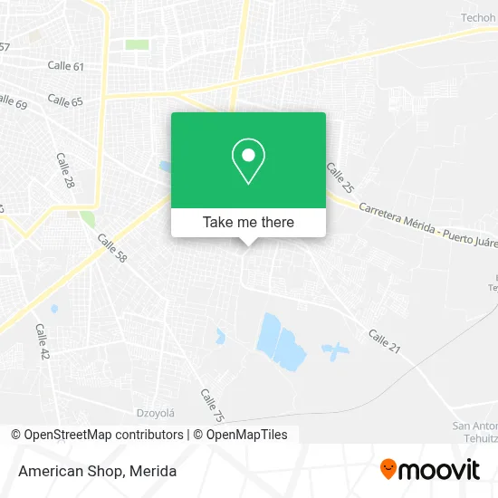 American Shop map