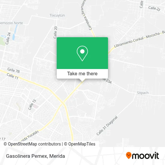 Gasolinera Pemex map