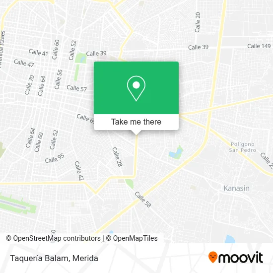 Taquería Balam map