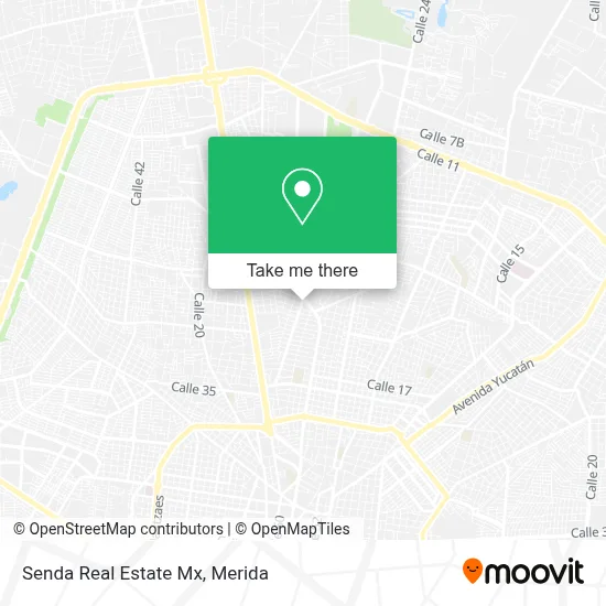 Senda Real Estate Mx map