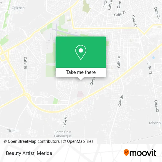 Beauty Artist map