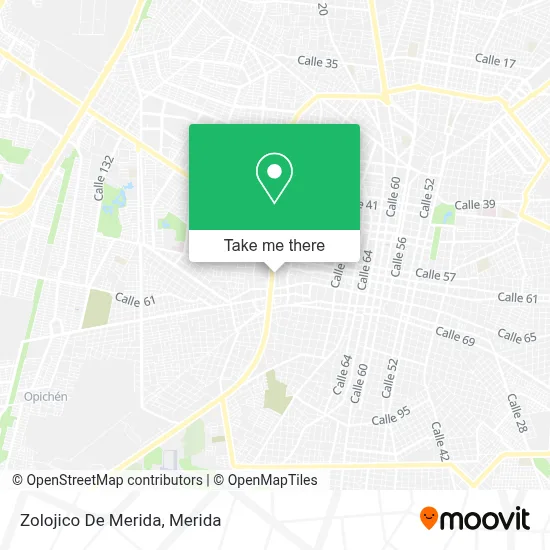 Zolojico De Merida map