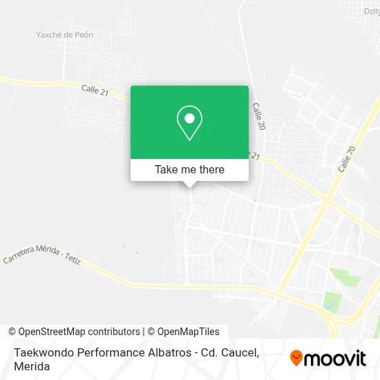 Taekwondo Performance Albatros - Cd. Caucel map