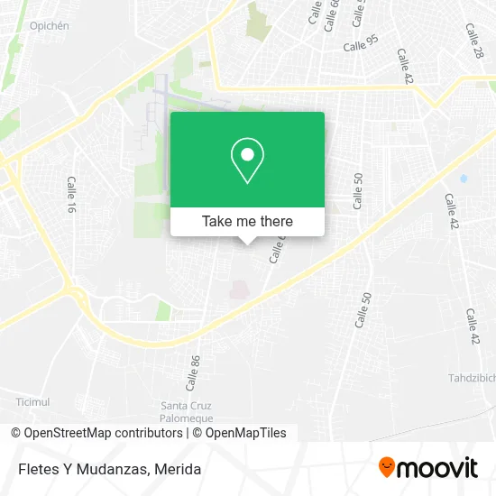Fletes Y Mudanzas map